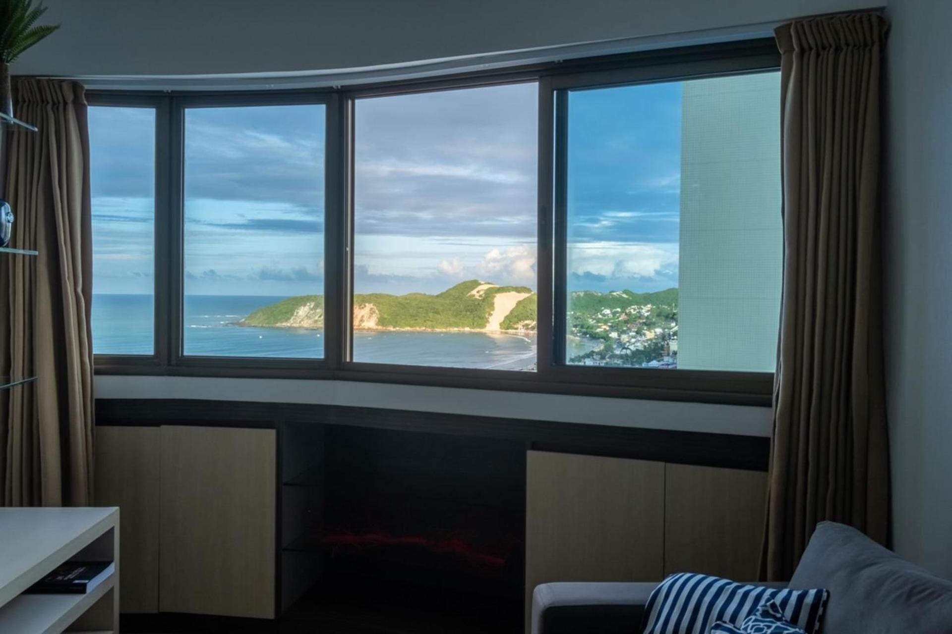 Flat Com 2 Quartos E Vista Mar Da Praia De Pontanegra-Wifi 300 Mb-Garagem-Familia-Criancas-Piscina-Pet Friendly Natal Exteriör bild