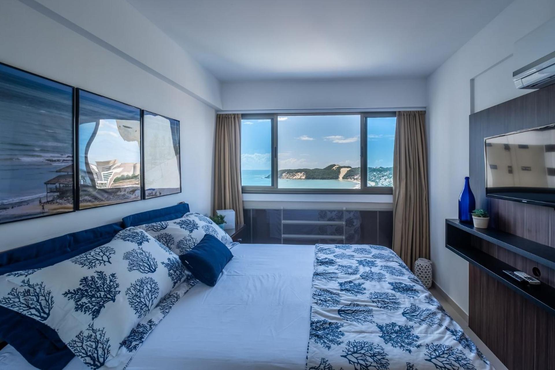Flat Com 2 Quartos E Vista Mar Da Praia De Pontanegra-Wifi 300 Mb-Garagem-Familia-Criancas-Piscina-Pet Friendly Natal Exteriör bild